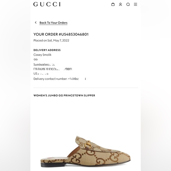 Gucci Princetown GG logo Canvas Loafer Mules in Rosewood - Picture 13 of 14